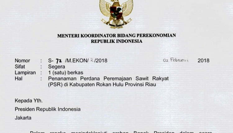 12 Februari 2018, Presiden Jokowi Resmikan Peremajaan Sawit 12 Ribu Ha Di Riau