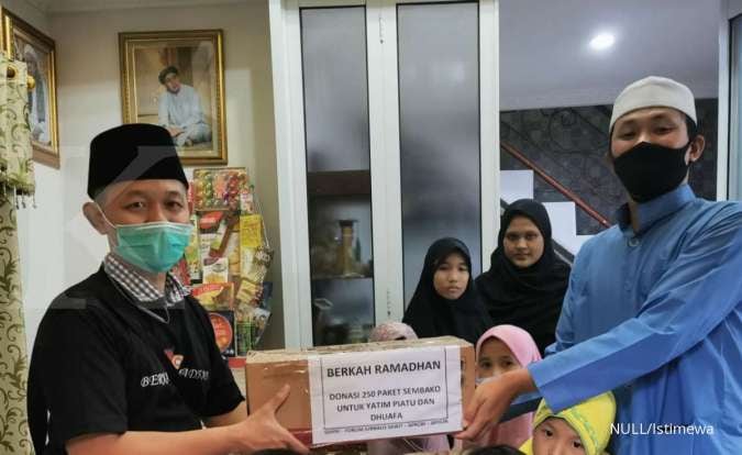 GIMNI, Aprobi dan Apolin Bersama FJS Distribusikan 250 Paket Sembako