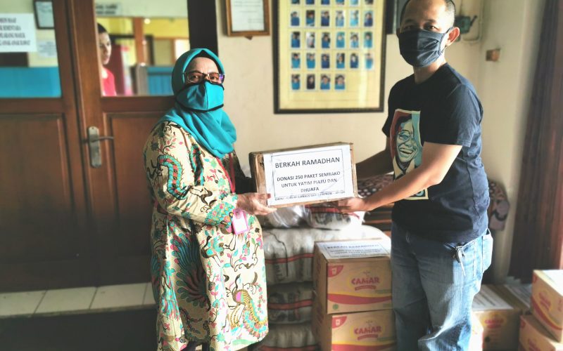 Ratusan Paket Sembako Didistribusikan Forum Jurnalis Sawit Bersama GIMNI, APROBI, dan APOLIN