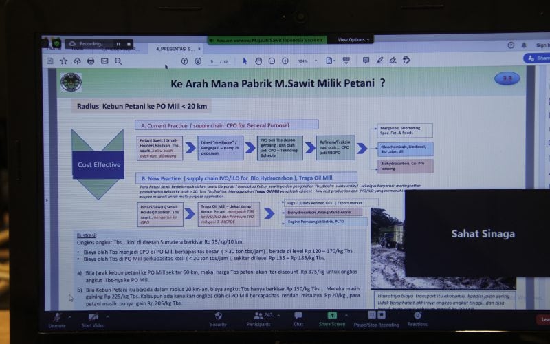 Sahat Sinaga, Ketua Masyarakat Biohidro karbon Indonesia Saatnya Petani Hasilkan Bahan Baku Biohidro karbon