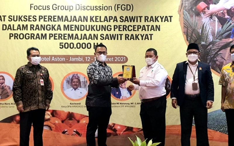 FGD APKASINDO-BPDPKS: Jambi Harus Double Gardan Dalam Percepatan PSR 500 Ribu Ha